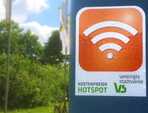 Free Wifi WLAN Hotspot VS Vereinigte Stadtwerke