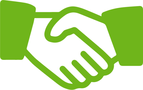 handschütteln_persönlichkeit handschütteln-Icon in grün