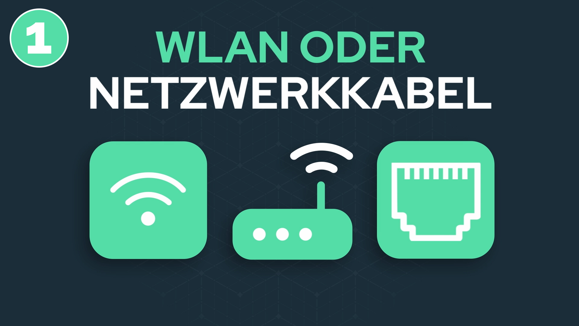 WLAN oder Netzkabel Icon